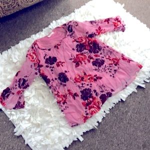 Flower print blouse